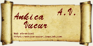 Ankica Vučur vizit kartica